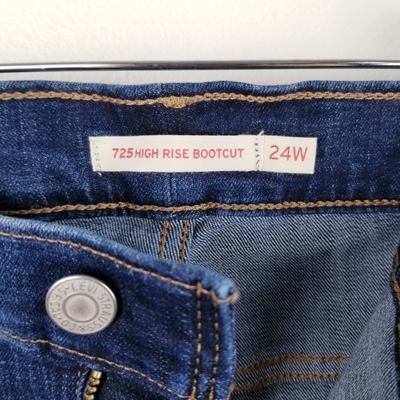 Levi's 725 High-Rise Bootcut Jeans NWT Women's size 24W - Picture 6 of 11